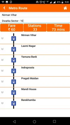 Delhi Metro DTC Bus Routes android App screenshot 2